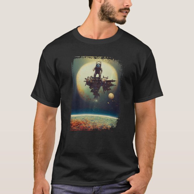 Astronaut Stranded On A Destroyed Space Station So T-Shirt (Front)