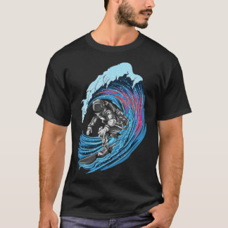 Astronaut Surfer Stylish Space T-Shirt