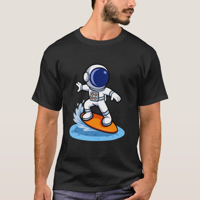 Astronaut Surfing Adventure T-Shirt (Front)