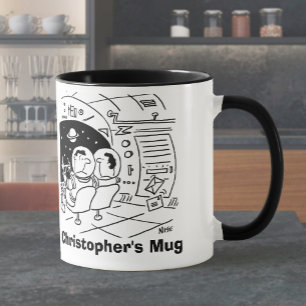 Astronaut surprised to see mail. Add Name Choice. Mug