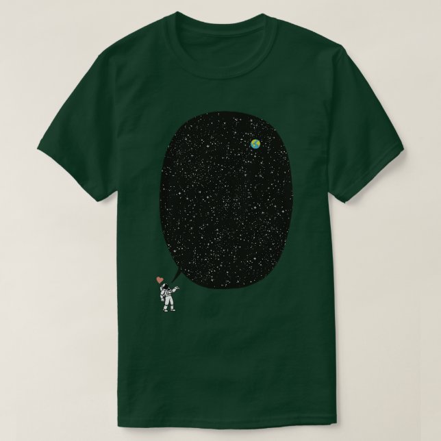 Astronaut Talking About the Infinite Cosmos by Tob T-Shirt (Design Front)