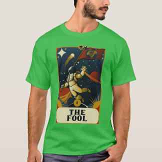 Astronaut Tarot Fool by Tobe Fonseca T-Shirt
