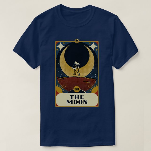 Astronaut Tarot Moon by Tobe Fonseca T-Shirt (Design Front)