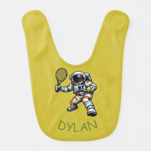 Astronaut Tennis Baby Bib