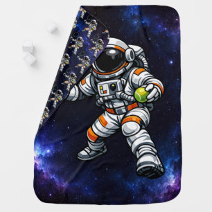 Astronaut Tennis Baby Blanket