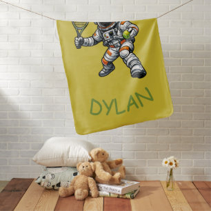 Astronaut Tennis Baby Blanket
