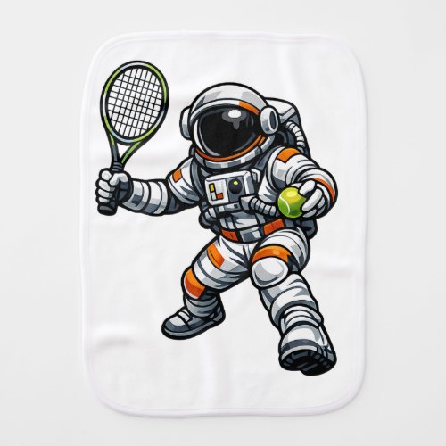 Astronaut Tennis Baby Burp Cloth