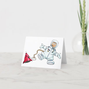 astronaut thank you card