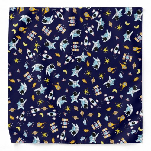 Astronaut theme in space bandana