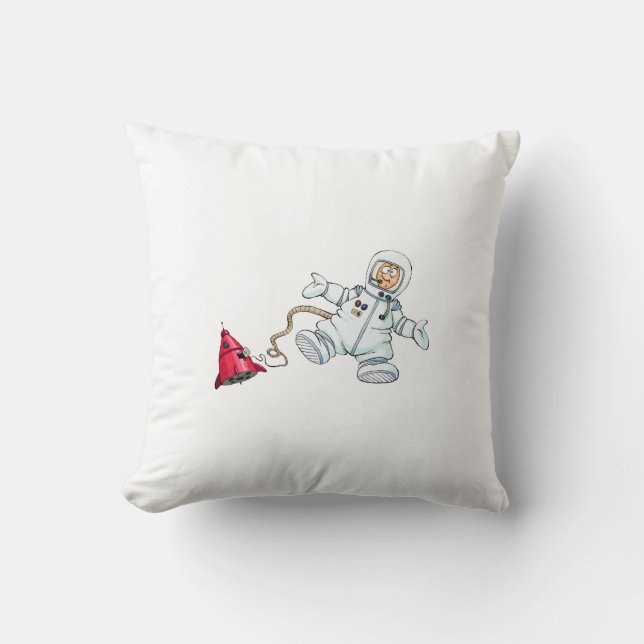 astronaut throw pillow (Front)
