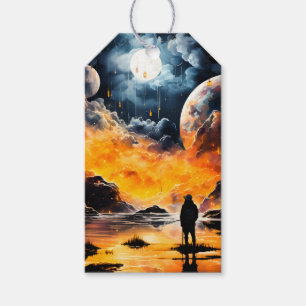 Astronaut Traveler Cosmic Horizon Journey Gift Tags