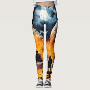 Astronaut Traveler Cosmic Horizon Journey Leggings