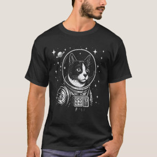 Astronaut Tuxedo Cat Space Galaxy Cat Lovers T-Shirt