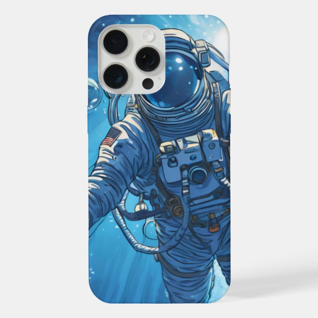Astronaut Underwater iPhone Case (Back)