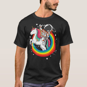 Astronaut Unicorn Space Galaxy Magical Rainbow T-Shirt