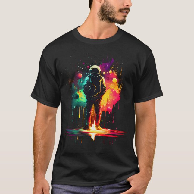 Astronaut Viewing Space T-Shirt (Front)
