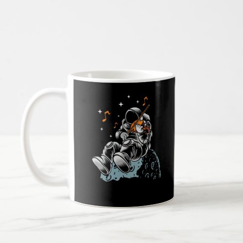 Astronaut Violin Player String Instrument Musician Coffee Mug