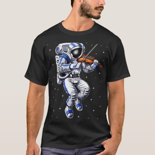 Astronaut Violin Player T_Shirt