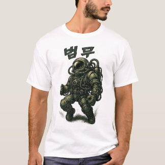 Astronaut Warrior – Futuristic Space Explorer T-Shirt