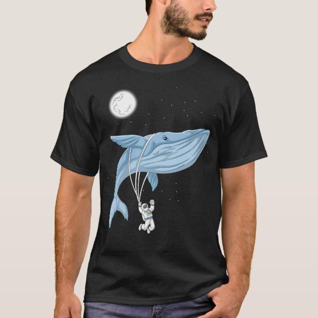 Astronaut whale space T-Shirt (Front)