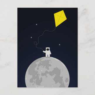 Astronaut with a Kite Postcard