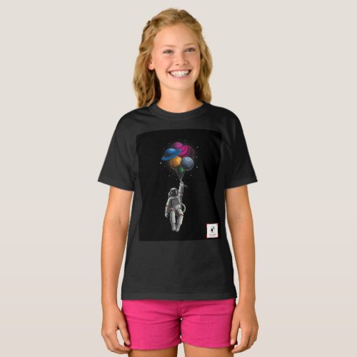 Astronaut with balloons T_Shirt
