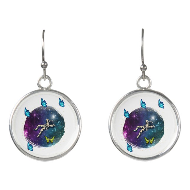 astronaut with butterfly earrings (Front)