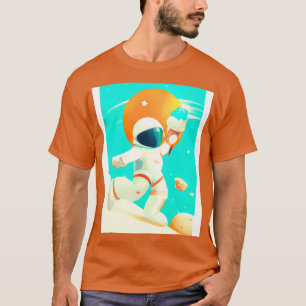 Astronaut with Ice Cream T-Shirt