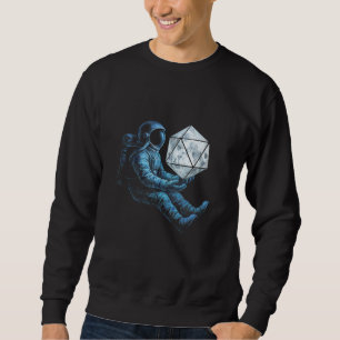 Astronaut with Moon Dice Sweatshirt