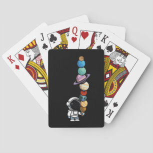 Astronaut with Planet Scoops Interstellar Icecream Poker Cards