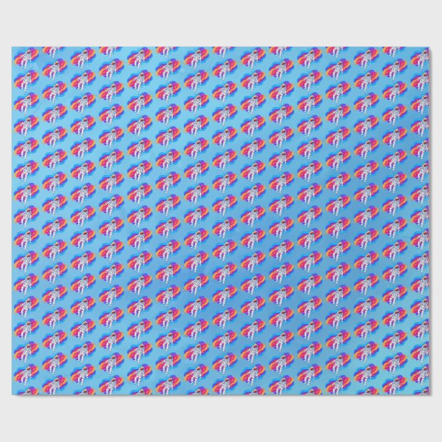 Astronaut Wrapping Paper (Flat)