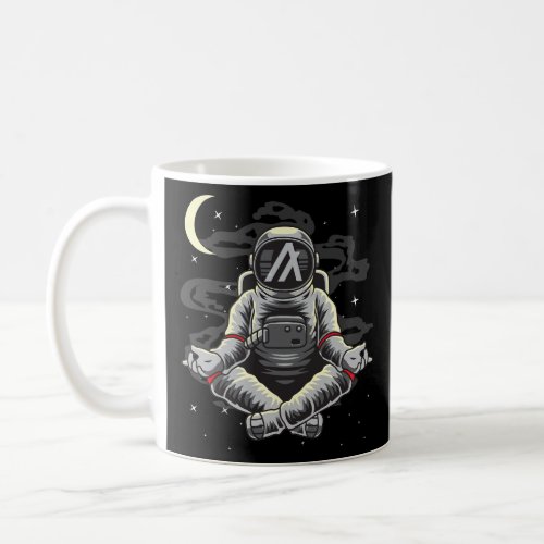 Astronaut Yoga Algorand ALGO Coin To The Moon Cryp Coffee Mug