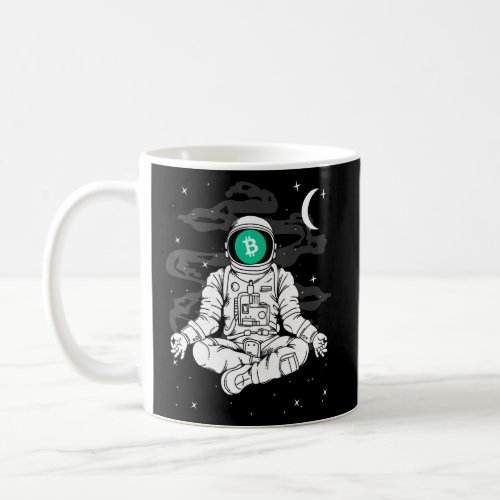 Astronaut Yoga Bitcoin Cash Bch Coin To The Moon C Coffee Mug