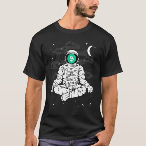 Astronaut Yoga Bitcoin Cash Bch Coin To The Moon C T_Shirt