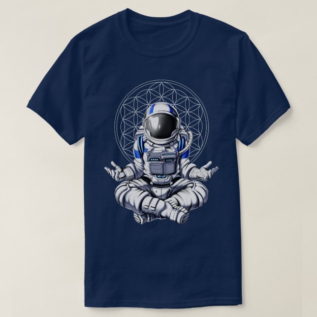 Astronaut Zen Yoga T-Shirt (Design Front)