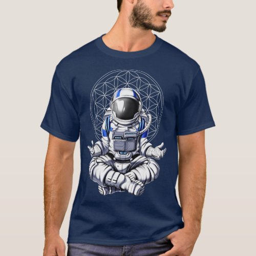 Astronaut Zen Yoga T_Shirt
