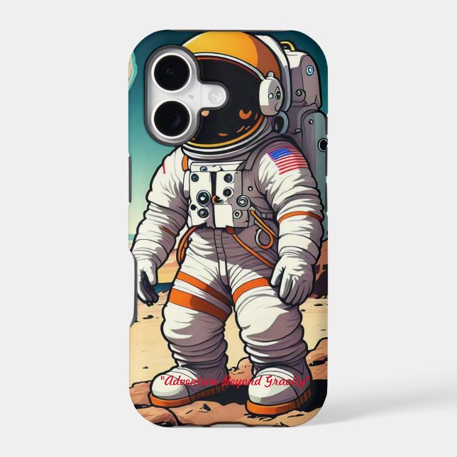 "Astronaut's Adventure" Iphone Case (Back)