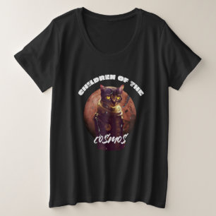 Astronauts Cat Animal Astronaut Space Spaceman Pla Plus Size T-Shirt