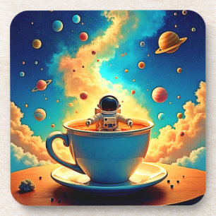 Astronaut's Coffee Cosmos Journey Beverage Coaster