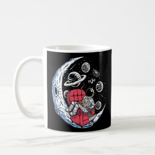 Astronauts Enjoying Coffee And Donuts  Coffee  Coffee Mug