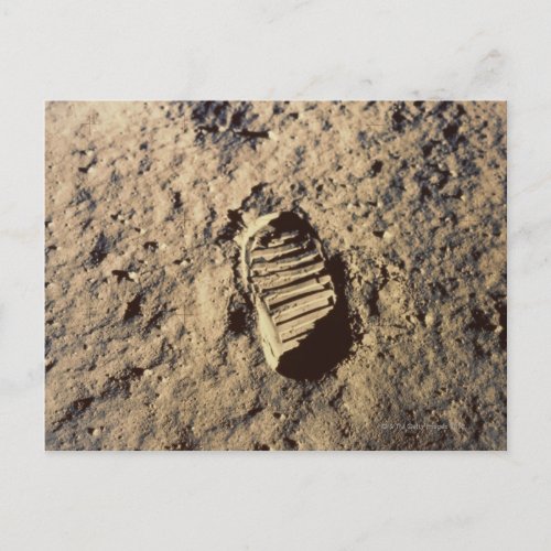 Astronauts Footprint Postcard