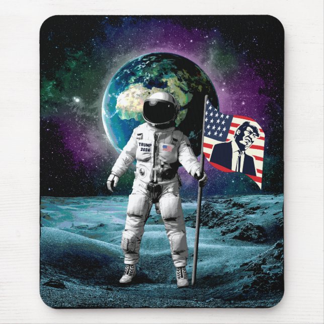 Astronauts for Trump 2024 Invitation Mouse Pad (Front)