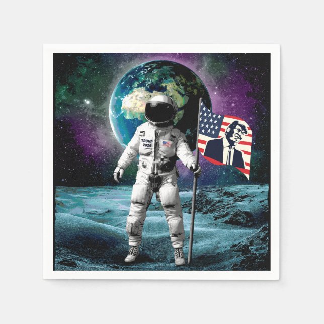 Astronauts for Trump 2024 Invitation Napkins (Front)