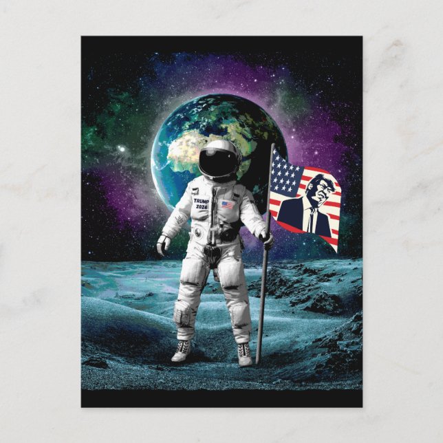 Astronauts for Trump 2024 Invitation Postcard (Front)