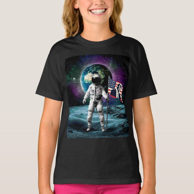 Astronauts for Trump 2024 Invitation T-Shirt (Front)