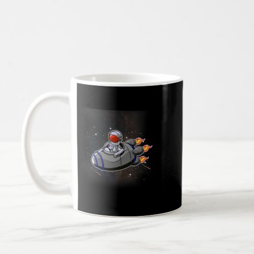 Astronauts Funny Astronaut in Rocket to the Moon O Coffee Mug