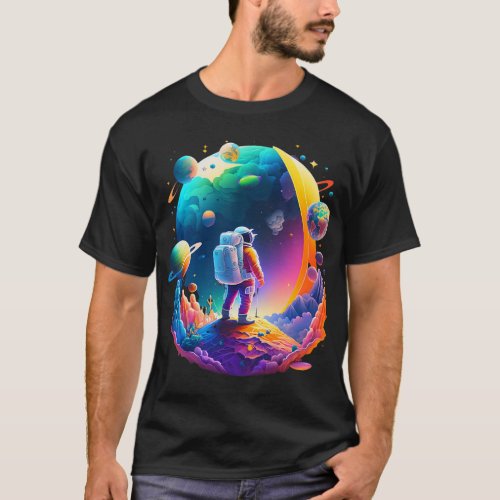Astronauts Galactic Adventure Astronaut Spaceman P T_Shirt