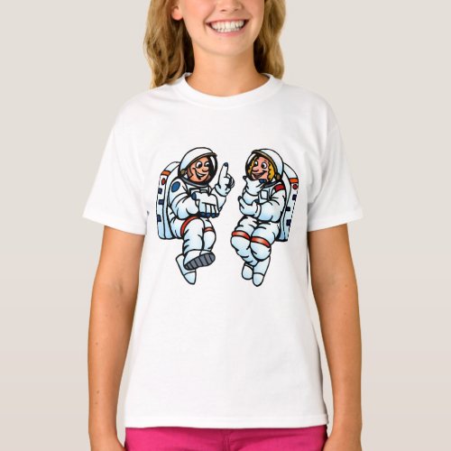Astronauts Girls T_Shirt