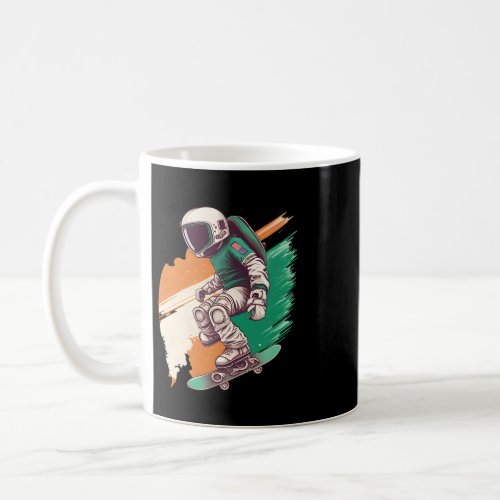 Astronauts Irish Astronaut Skater Shirt Galaxy Ska Coffee Mug