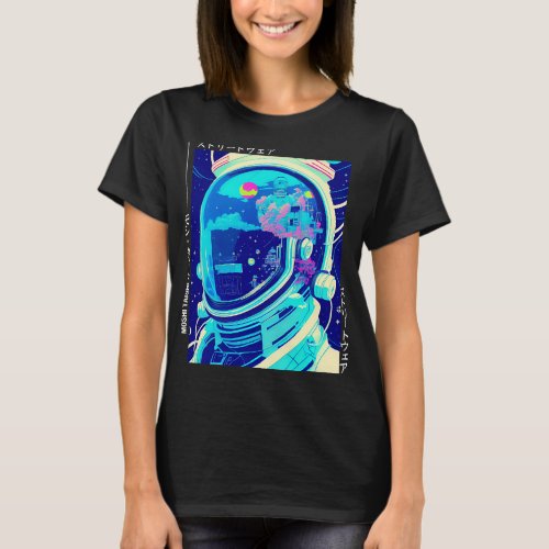 Astronauts Japanese Streetwear Astronaut Vaporwave T_Shirt